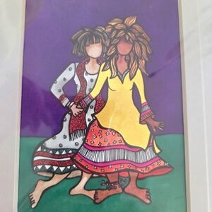 Suzy Toronto Whimsical Print Best Friends with Poem Matted NEW
